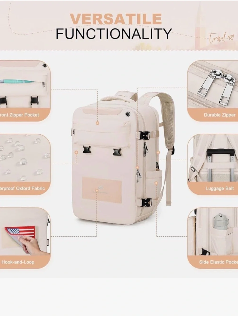 Travel Backpack - Versatile Carry Bag
